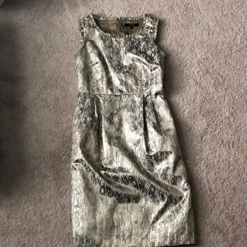 Gold cocktail dress